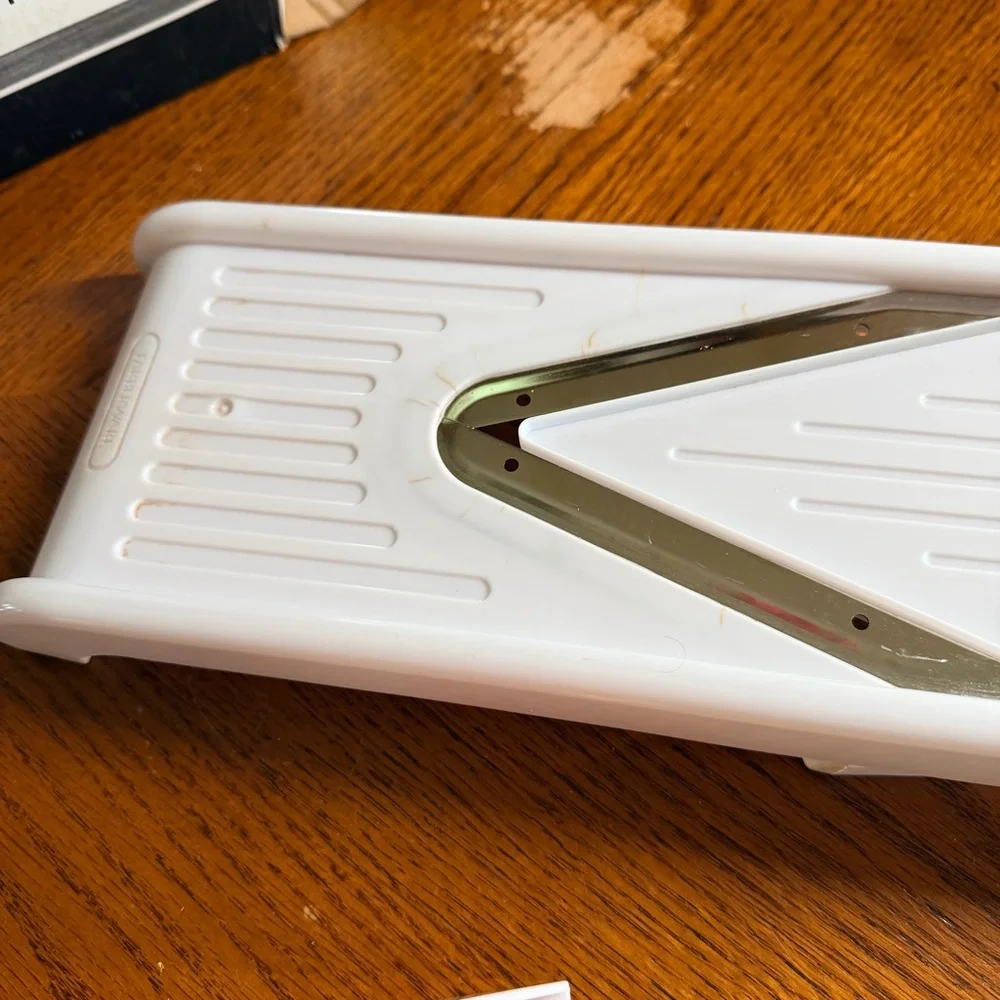Farberware V-Blade Mandoline Slicer with Colorful Inserts